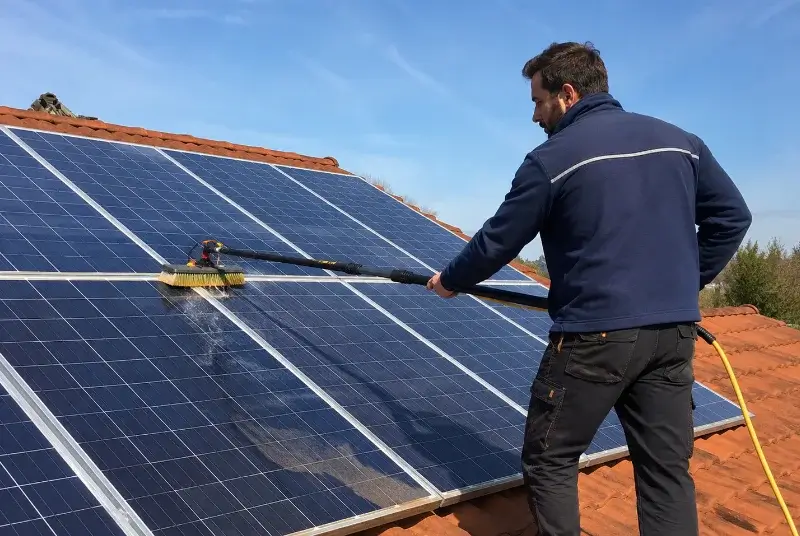 Nettoyage et entretien de panneaux solaires à Gardie