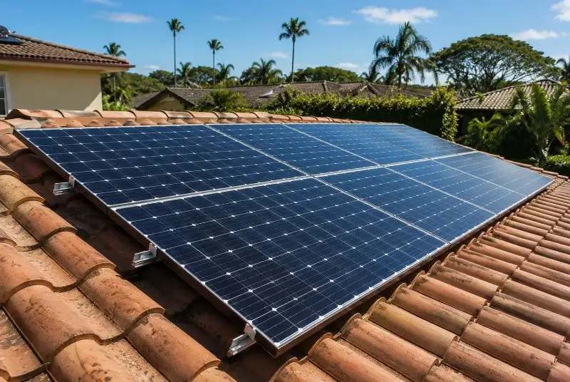 Installation de panneaux solaires à Gardie